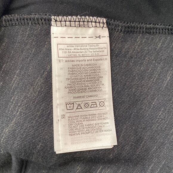 Adidas Men's Gray Heart Racer Zip Up Performance Long Sleeve Jacket size Large - Picture 11 of 13